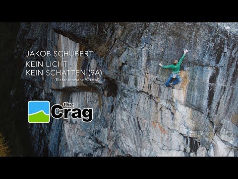 Jakob Schubert in "Kein Licht Kein Schatten" (9a), First Ascent