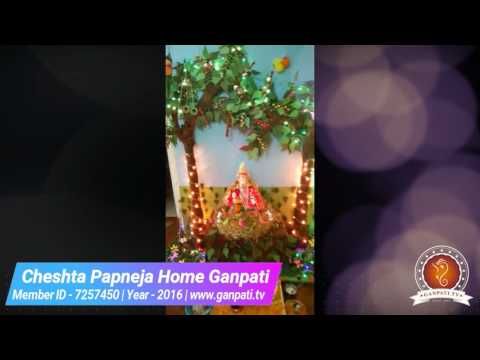 Cheshta Papneja Home Ganpati Decoration Video