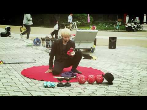 Artista de rua no japao