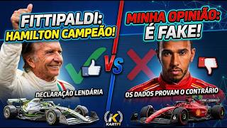FITTIPALDI APOSTA EM HAMILTON CAMPEÃO NA FERRARI? EU DISCORDO: É FAKE! 🛑