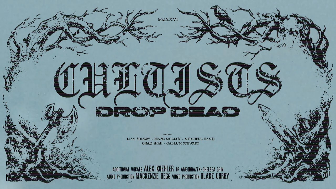 Cultists and Alex Koehler in the official Drop Dead music video