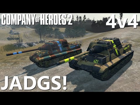 Double JagdTigers! Company of Heroes 2 - 4v4