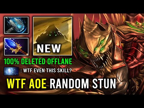 How to 100% Delete Offlane in 7.33 with AoE Random Burrowstrike 4Min Vanguard Aghs Sand King Dota 2