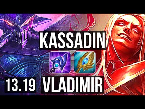 KASSADIN vs VLADIMIR (MID) | Penta, Rank 4 Kassadin, 8/1/5, Godlike, Rank 17 | TR Challenger | 13.19