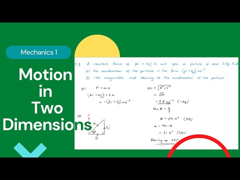 Motion in two dimensions (Edexcel IAL M1 4.4)