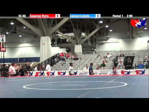 Cameron Perry vs. Lawson Ludwin at 2013 Junior Nationals - FILA - GR