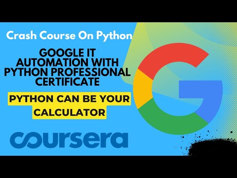 Python Can Be Your Calculator Crash Course On Python Google It Automation With Python