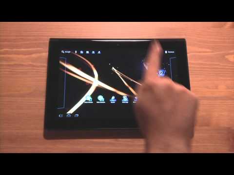 Getting Started with your Sony Tablet S - How to move an app shortcut