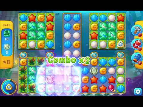 Fishdom Easy Level 9743 (with ingame lightning booster) @choraelmin