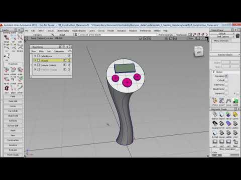Autodesk Alias Basic Tutorials | F2 7 Construction Planes | MS3D