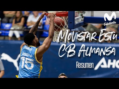 RESUMEN Movistar Estudiantes 99-75 CB Almansa con Afanion. Pretemporada 22-23 LEB Oro