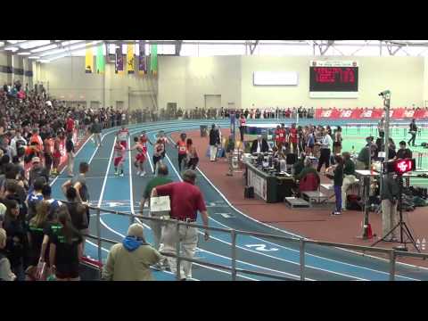 Boys 4x200m Relay All Heats - 27th New England Indoor Track and Field Championships (2014)