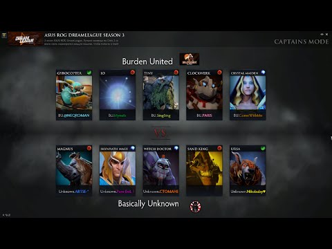 Burden United VS Basically Unknown Dota 2 Tournament 2015