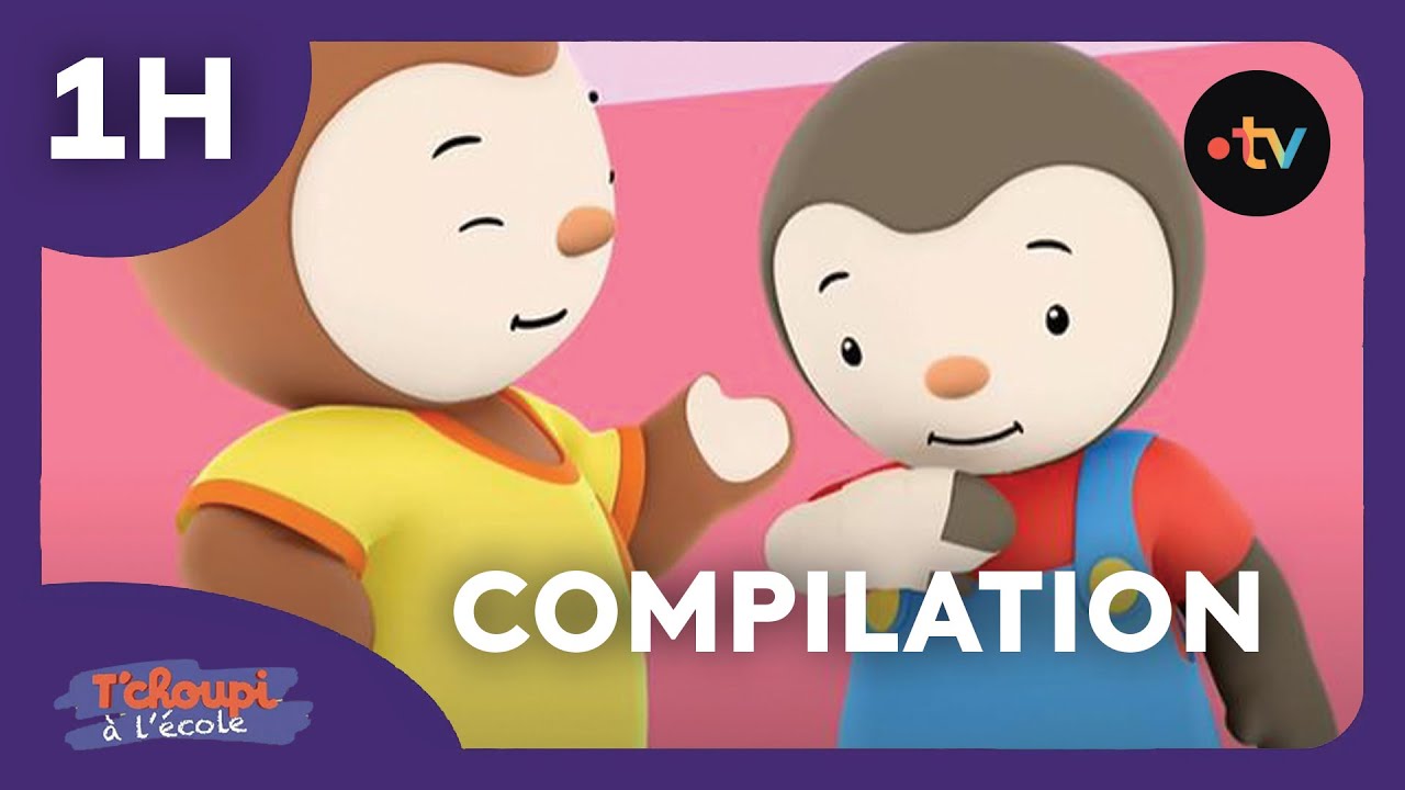 T’Choupi à l’école 💛 COMPILATION : Le bobo de T'Choupi et autres épisodes 💛 1h dessins animés