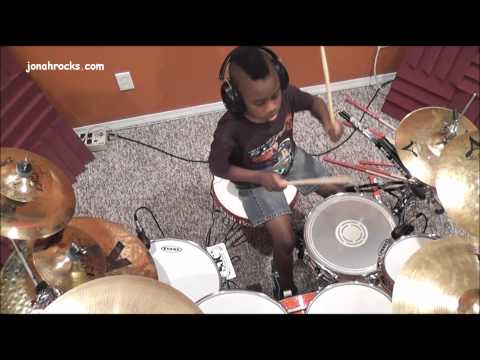 Avenged Sevenfold - Bat Country, 7 Year Old Drummer, Jonah Rocks