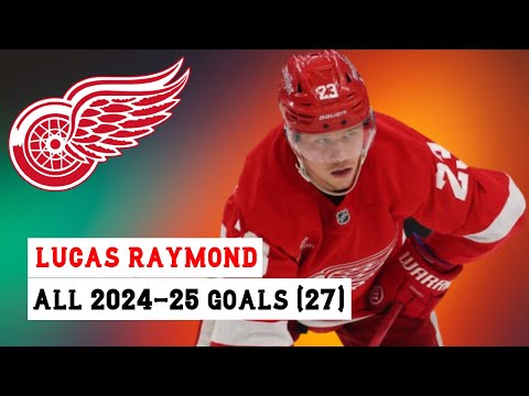Lucas Raymond (#23) All 27 Goals of the 2024-25 NHL Season