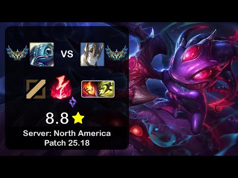 Fizz Mid vs Galio - NA Challenger - Patch 25.18