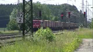 preview picture of video 'BR 151 001 mit Spedition Winner-Zug in Beimerstetten'