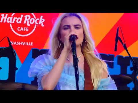 Zandi Holup performing on Hard Rock stage at CMA Fest