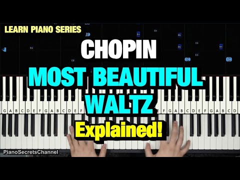 How to Play - Chopin - Most Beautiful Waltz No 17 (Piano Tutorial Lesson)
