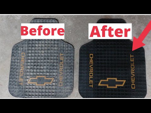 Cleaning rubber floor mats| Super clean!
