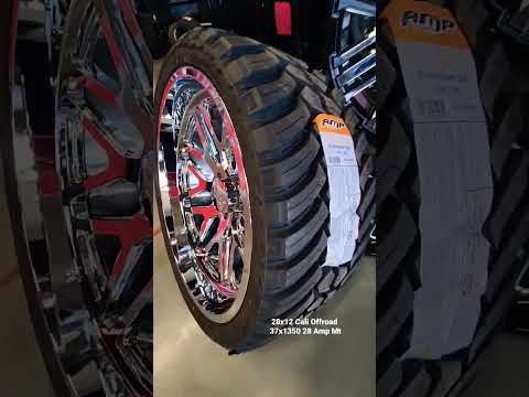 28x12 Cali Offroad Wheels 37x1350 28 Amp Mt tires 8164610498