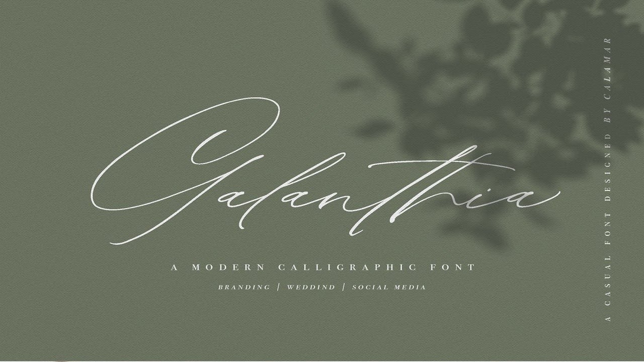 Galanthia Script Font Free Download