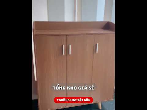 Kệ Giày Dép 4 Cánh Gỗ - KGD2