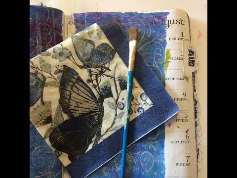 Technique Thursday #19 Mixed Media Bible Art Journal Page using napkins