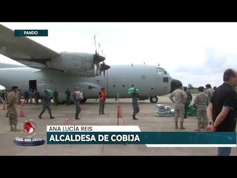 Gobierno entrega ayuda humanitaria a familias afectadas por inundaciones e incendios en Pando