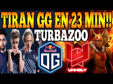 TIRAN GG EN 23 MIN!! OG vs UNHOLY [BO1] ESL ONE LOS ANGELES 2020 DOTA 2