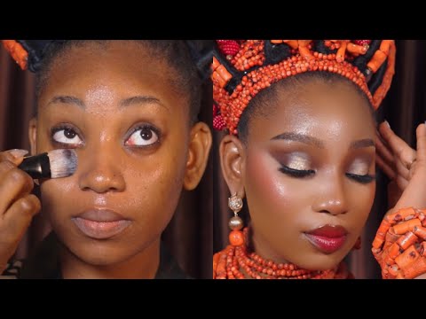 THE PERFECT EDO BRIDAL TUTORIAL✨| NIGERIAN BRANDS | BEGINNER FRIENDLY✨| KARENSGLAM