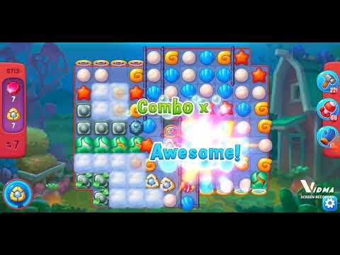 Fishdom. 8713 hard level no boosters and diamonds. 17 moves