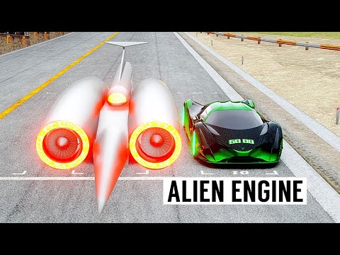 Thrust SSC GTR vs Devel Sixteen Alien Engine at Special Stage Route X