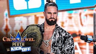 Seth Rollins WALKS OUT ahead of huge Cody Rhodes showdown: Crown Jewel 2025 Kickoff, Oct. 10, 2025