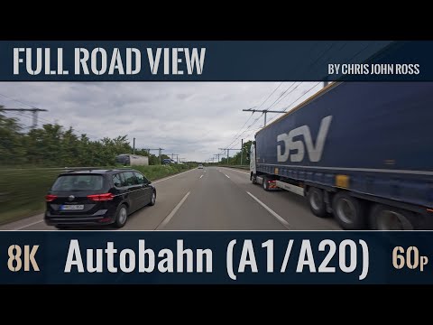 Autobahn (A1, A20): Ahrensburg - Bargteheide - Bad Oldesloe - Reinfeld - Kreuz Lübeck - Lübeck - 8K
