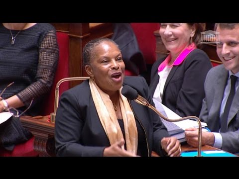 Taubira à Ciotti "Je vous obsède avec une constance qui appelle l'admiration"