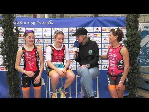 Emocionante lucha por el oro de Ana Mariblanca en Cto de España de Duatlón Relevos en Soria