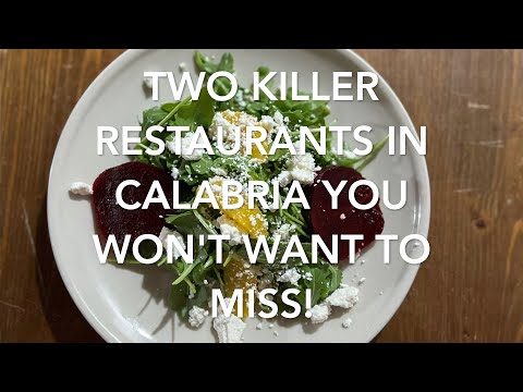 Two BEST Restaurants in Calabria You Won't Want to Miss!