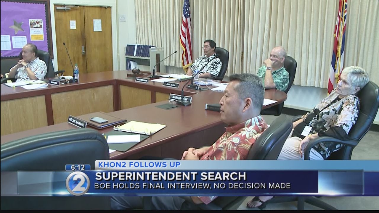 Final interviews held with superintendent candidates, no decision made