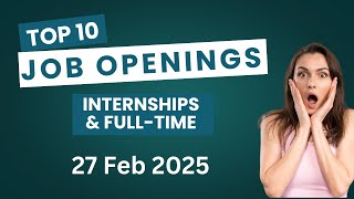 🚨 Apply Now! 27 Feb 2025 Jobs Hot Openings | Deloitte, Harness and more | 5 Minutes Code