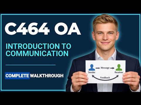 C464 OA Study Guide | Unit 1: Everything You Need to Pass