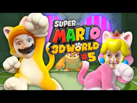 Kids Play Super Mario 3D World - Part 5 - Boom Boom Train!