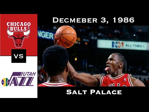 (Nearly) Full Game: The One-Man Army | Bulls vs Jazz (Dec 3, 1986)