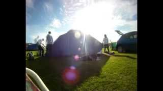 preview picture of video 'Putting Up The Tent At Llanbedrog - Timelapse'