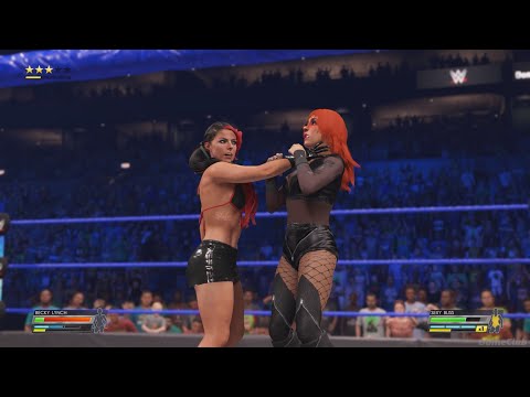WWE 2K22 PC Mod - Becky Lynch VS Alexa Bliss - Gameplay