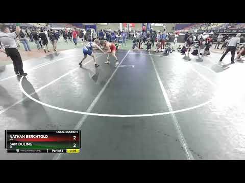 160 Lbs Cons. Round 5 - Nathan Berchtold, MN Vs Sam Duling, KS 912d