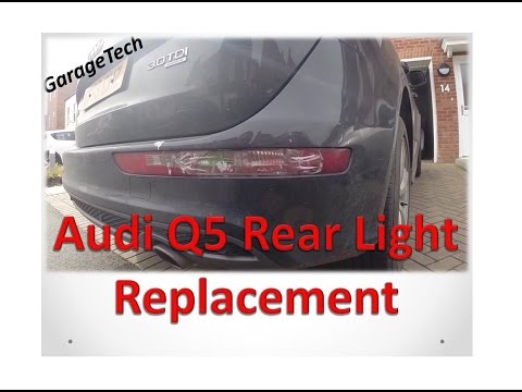 Audi Q5 rear light unit replacement