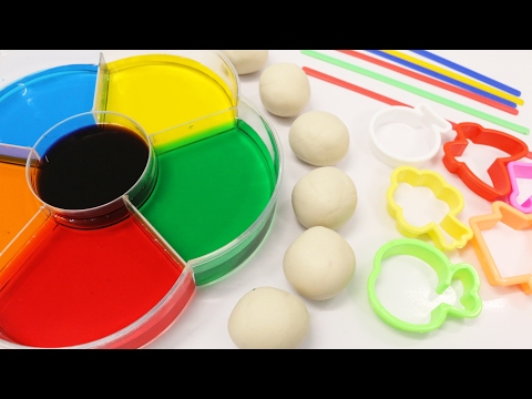 Learn Colors for Children Toddlers Babies Dye Coloring Play Doh Toys - Learning Colours Video for Ki