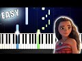 Auli'i Cravalho - How Far I'll Go - EASY Piano Tutorial by PlutaX